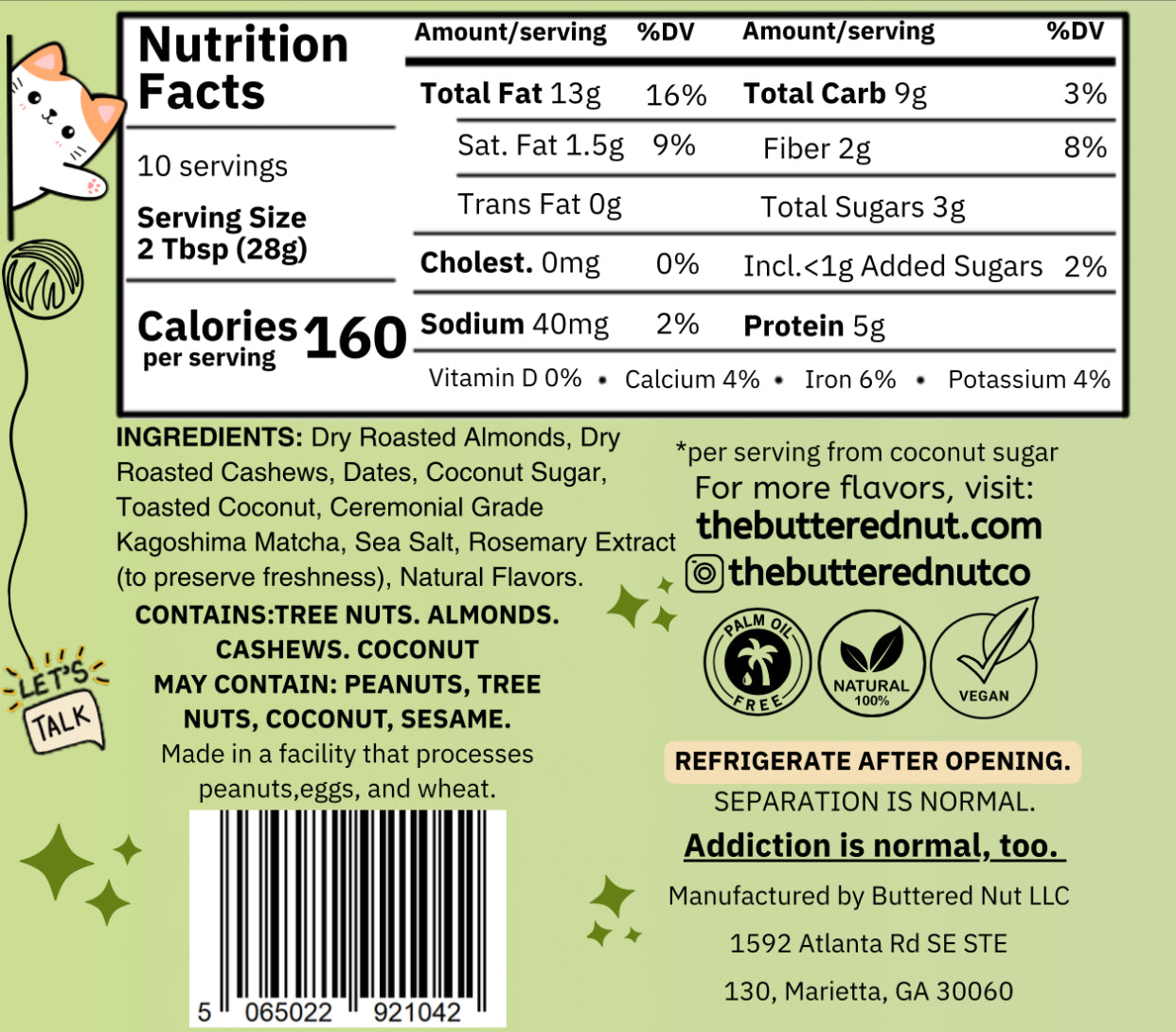 Matcha-Nut Nut Butter