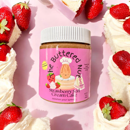 Strawberry Soft Cream Cake Nut Butter