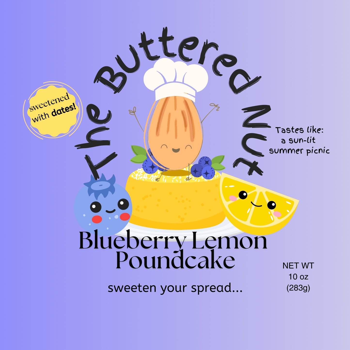 Blueberry Lemon Poundcake Nut Butter