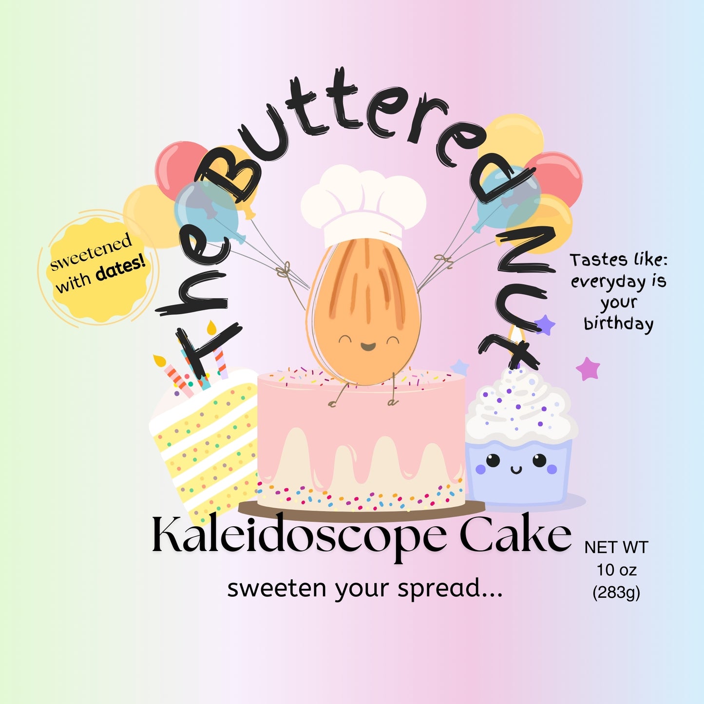 Kaleidoscope Cake Nut Butter